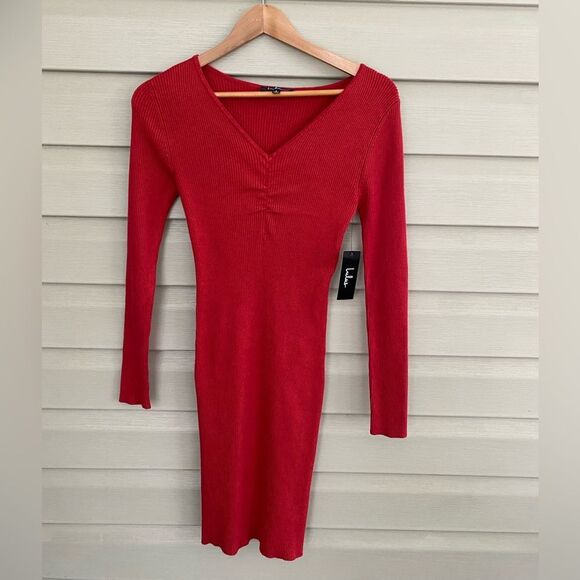 Lulu's Scarlet Long Sleeve Dress - Picture 2 of 16